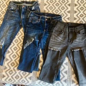 3 pair Dear John jeans